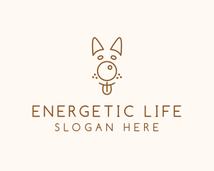 Pet Brown Dog logo design