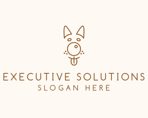 Pet Brown Dog logo design