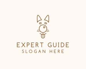 Pet Brown Dog logo design