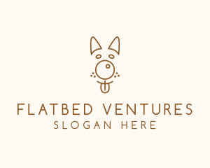 Pet Brown Dog logo design