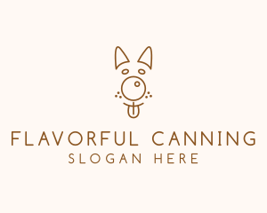 Pet Brown Dog logo design