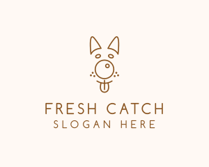 Pet Brown Dog logo design