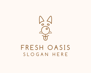 Pet Brown Dog logo design