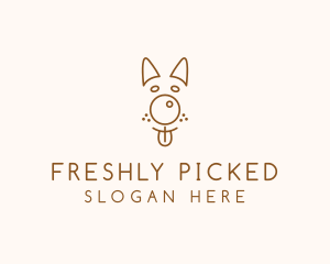 Pet Brown Dog logo design