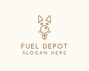 Pet Brown Dog logo design