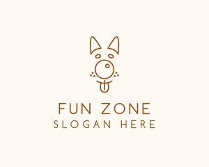 Pet Brown Dog logo design