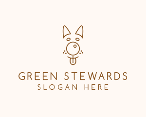 Pet Brown Dog logo design