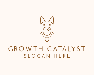 Pet Brown Dog logo design