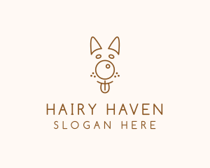 Pet Brown Dog logo design