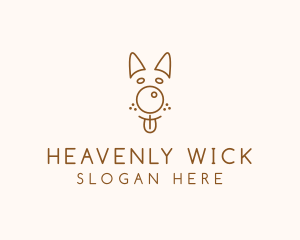 Pet Brown Dog logo design