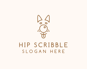 Pet Brown Dog logo design