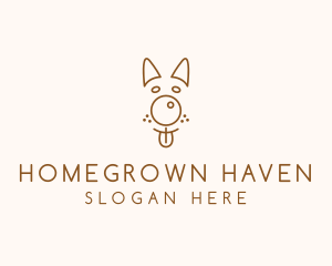 Pet Brown Dog logo