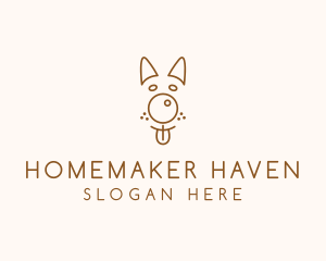 Pet Brown Dog logo design