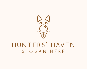 Pet Brown Dog logo design