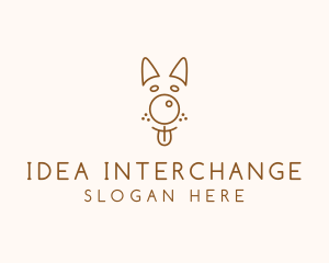 Pet Brown Dog logo design