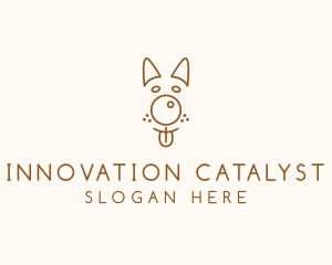 Pet Brown Dog logo design