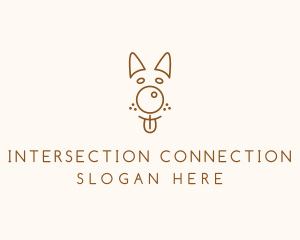 Pet Brown Dog logo design