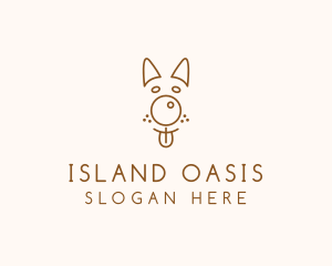 Pet Brown Dog logo design