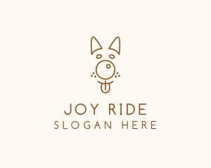 Pet Brown Dog logo design