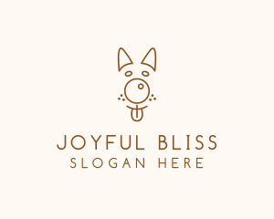 Pet Brown Dog logo design