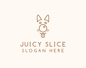 Pet Brown Dog logo design