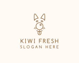 Pet Brown Dog logo design