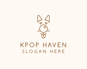 Pet Brown Dog logo design