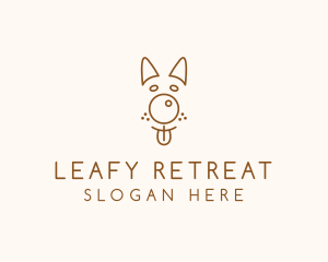 Pet Brown Dog logo design