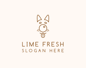 Pet Brown Dog logo design