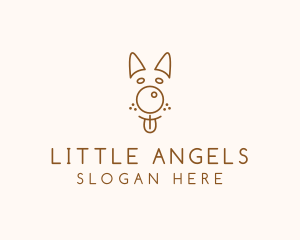 Pet Brown Dog logo design