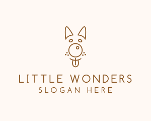 Pet Brown Dog logo design