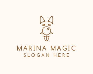 Pet Brown Dog logo design