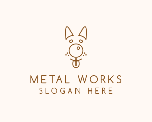 Pet Brown Dog logo design