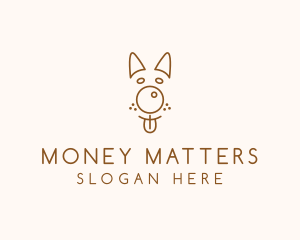 Pet Brown Dog logo design