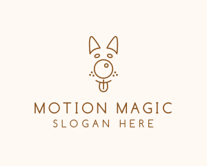 Pet Brown Dog logo design