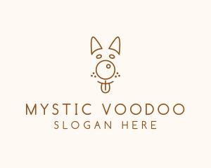 Pet Brown Dog logo design