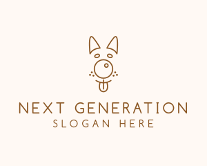 Pet Brown Dog logo design