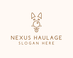 Pet Brown Dog logo design