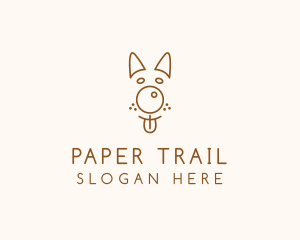 Pet Brown Dog logo design