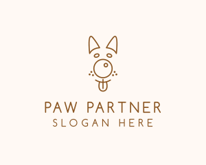 Pet Brown Dog logo design