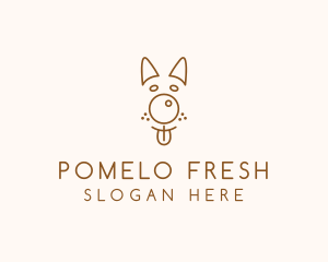 Pet Brown Dog logo design