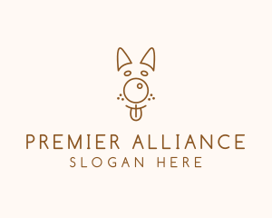 Pet Brown Dog logo design