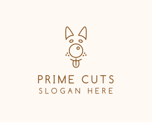 Pet Brown Dog logo design