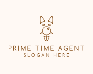 Pet Brown Dog logo design