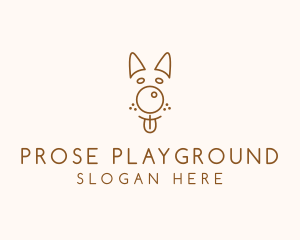 Pet Brown Dog logo design