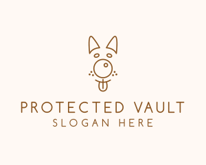 Pet Brown Dog logo design