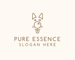 Pet Brown Dog logo design