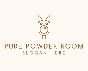 Pet Brown Dog logo design