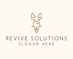 Pet Brown Dog logo design