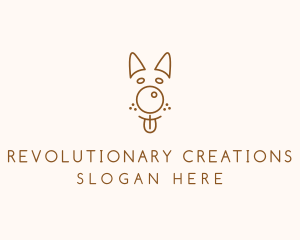 Pet Brown Dog logo design